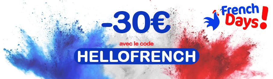 À l'occasion des French Days, Hello fioul vous offre 30 euros de réduction sur votre commande de fioul jusqu'au 7 mai 2024 inclus.